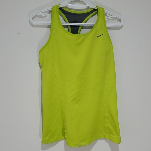 Nike Dri-fit large lime green athletic jersey - Picture 1 of 7